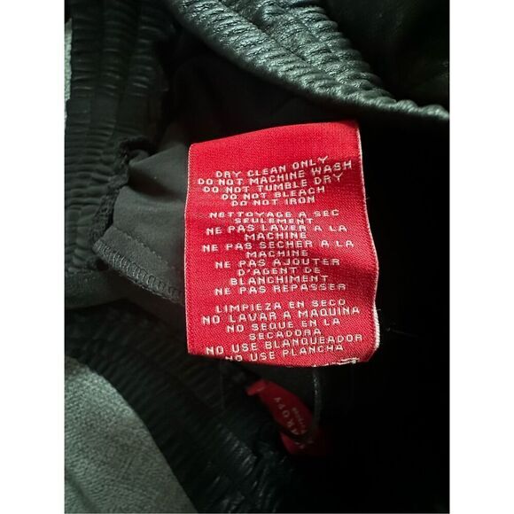 Revolve n:Philanthropy Marten Vegan Faux Leather Joggers in Black Size S - Picture 7 of 7